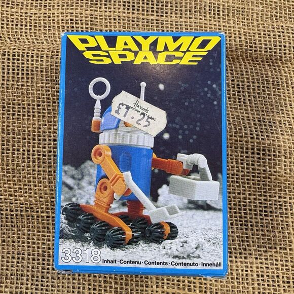 Playmobil Playmo Space 3318 V1 Robot Complete in Original Box 1983 West Germany - Picture 2 of 6